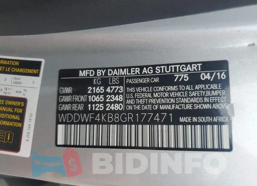 WDDWF4KB8GR177471 Photo# 13