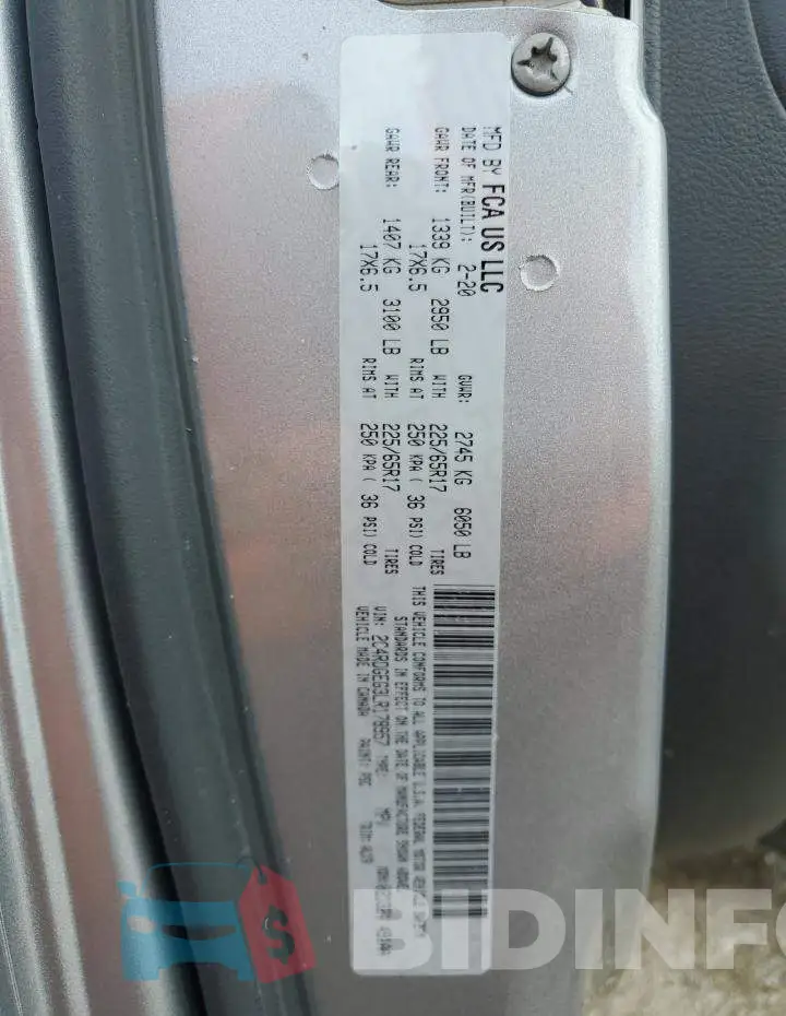 2C4RDGEG3LR178957 Photo# 14