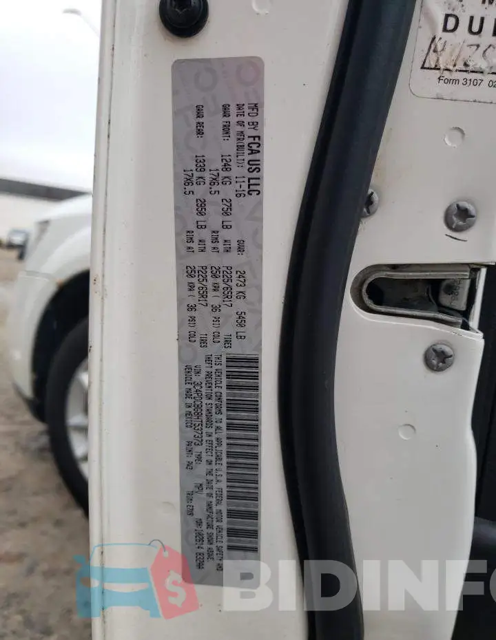 3C4PDCBG8HT537373 Photo# 13
