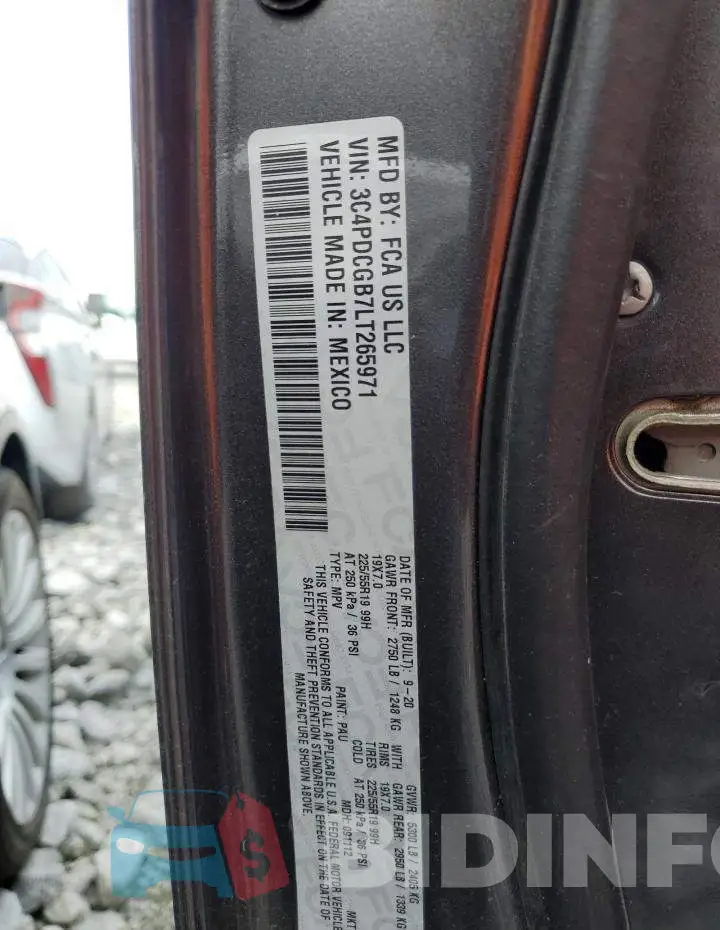 3C4PDCGB7LT265971 Photo# 12