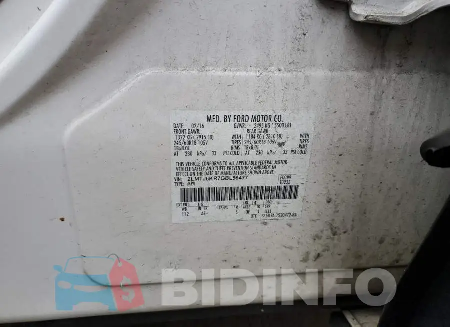 2LMTJ6KR7GBL56477 Photo# 13