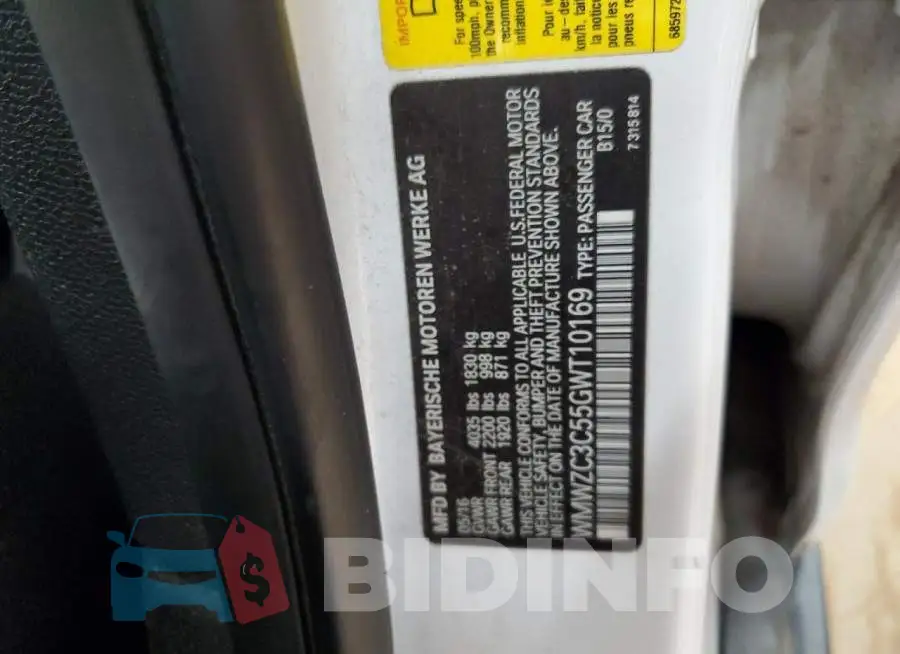 WMWZC3C55GWT10169 Photo# 14
