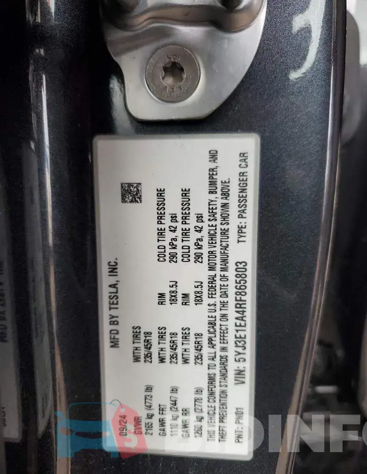 5YJ3E1EA4RF865803 Photo# 12