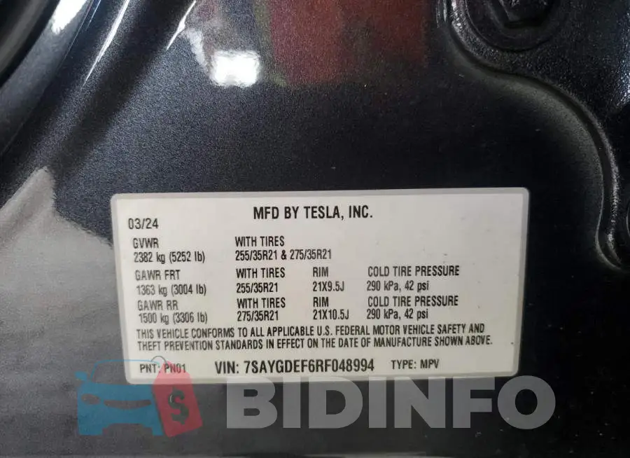 7SAYGDEF6RF048994 Photo# 14