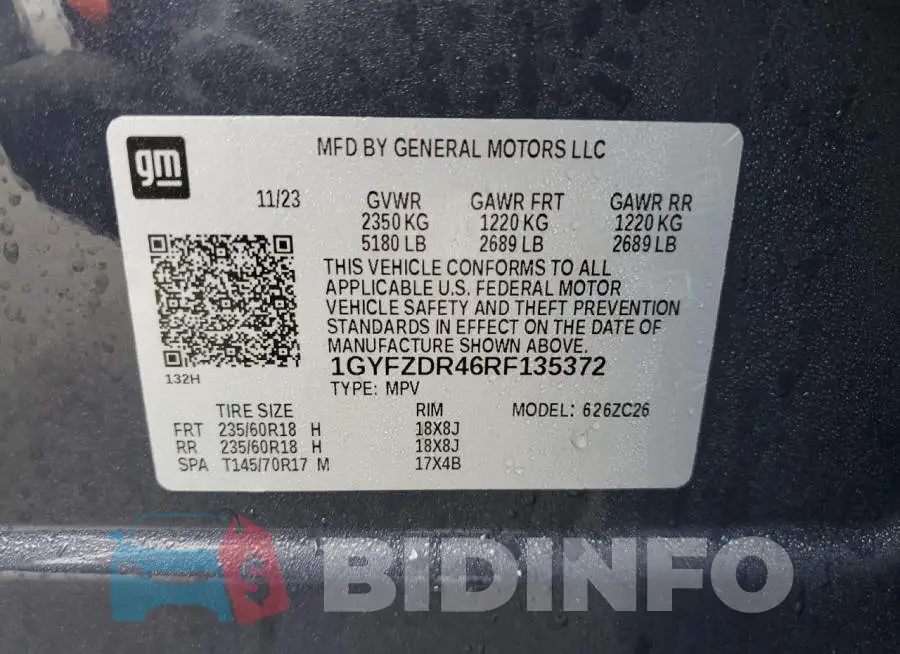 1GYFZDR46RF135372 Photo# 13