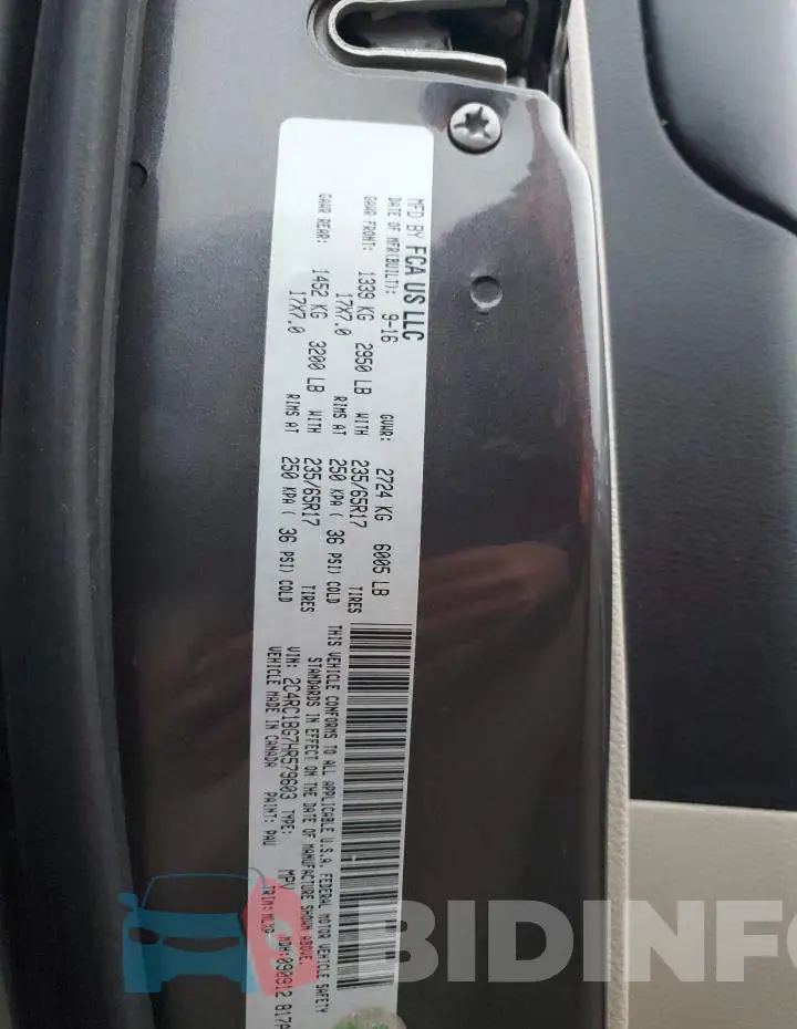 2C4RC1BG7HR579603 Photo# 13
