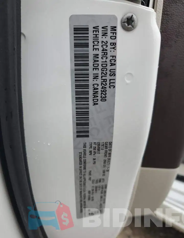 2C4RC1DG2LR249230 Photo# 13