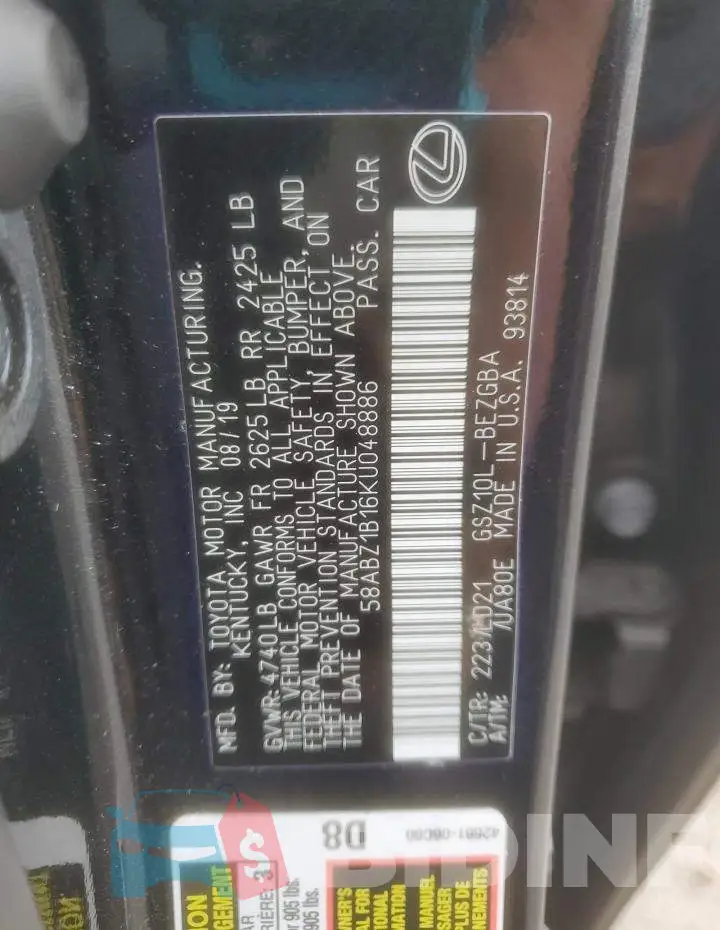58ABZ1B16KU048886 Photo# 12