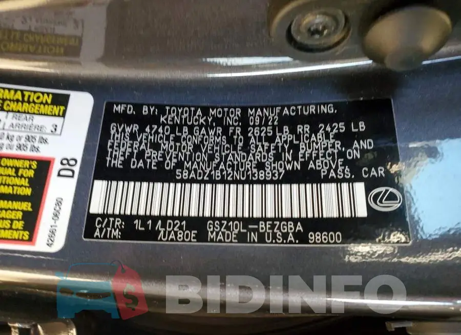 58ADZ1B12NU138937 Photo# 12