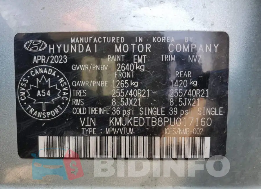 KMUKEDTB8PU017160 Photo# 13