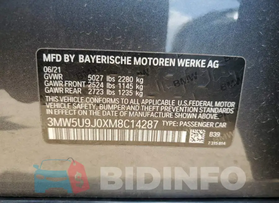 3MW5U9J0XM8C14287 Photo# 12