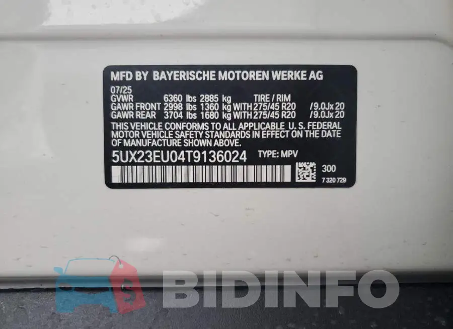 5UX23EU04T9136024 Photo# 13