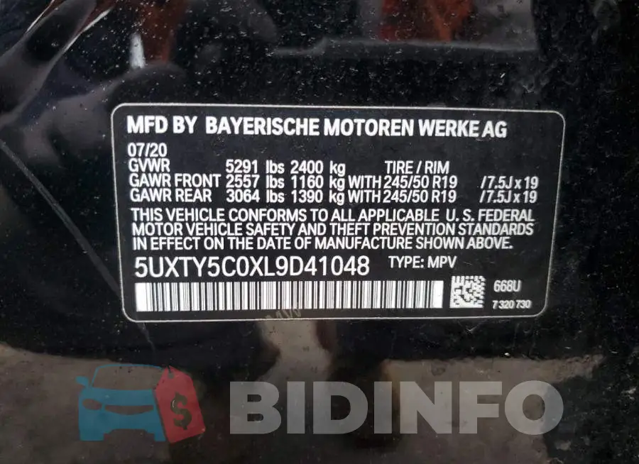 5UXTY5C0XL9D41048 Photo# 13