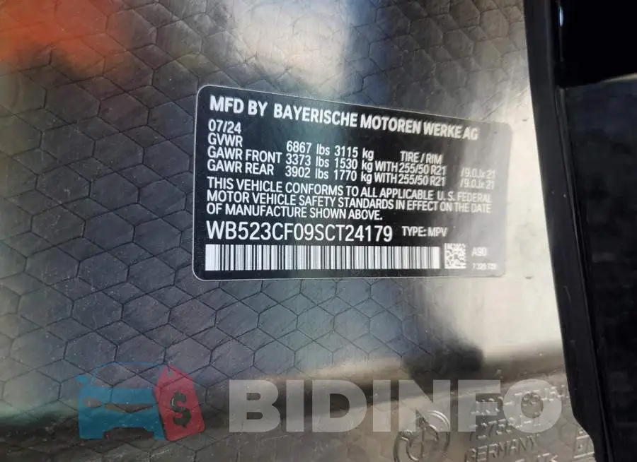 WB523CF09SCT24179 Photo# 13