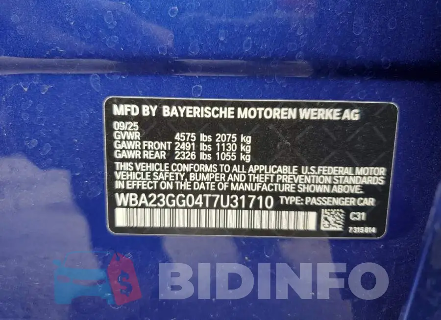 WBA23GG04T7U31710 Photo# 12