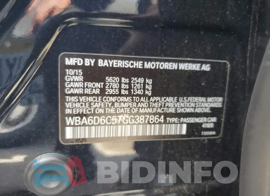 WBA6D6C57GG387864 Photo# 12