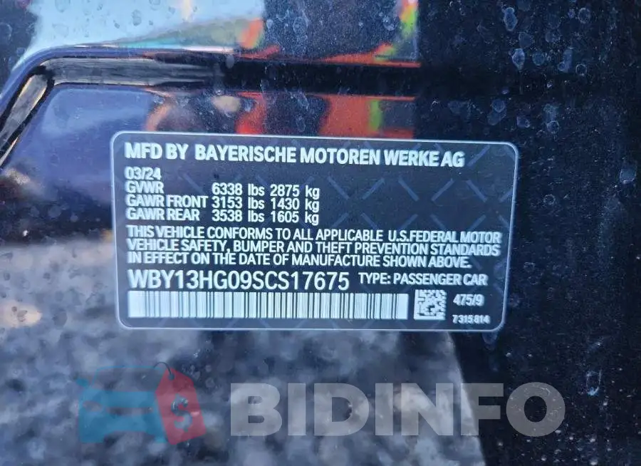 WBY13HG09SCS17675 Photo# 12