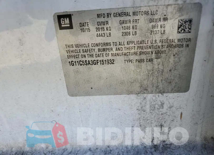 1G11C5SA3GF151932 Photo# 12