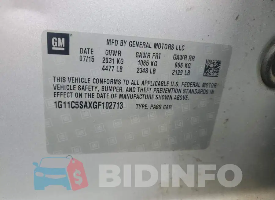 1G11C5SAXGF102713 Photo# 12