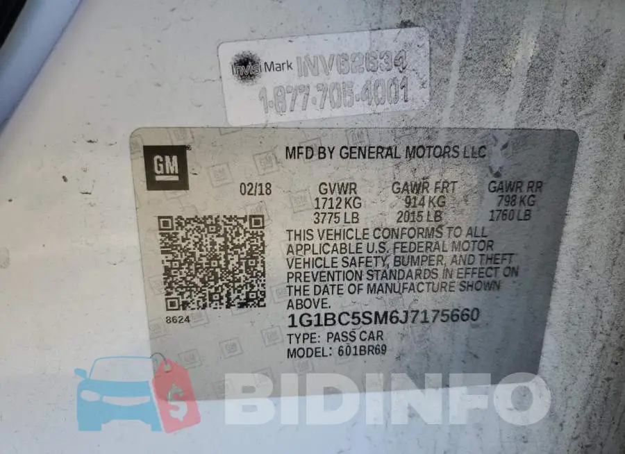 1G1BC5SM6J7175660 Photo# 13