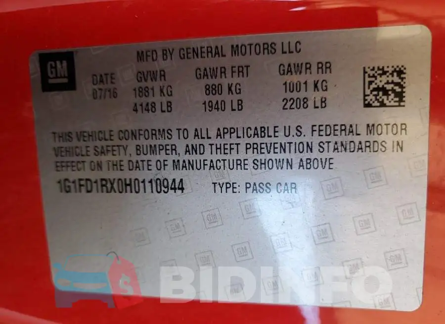 1G1FD1RX0H0110944 Photo# 12