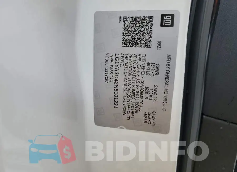 1G1YA3D42N5101221 Photo# 12