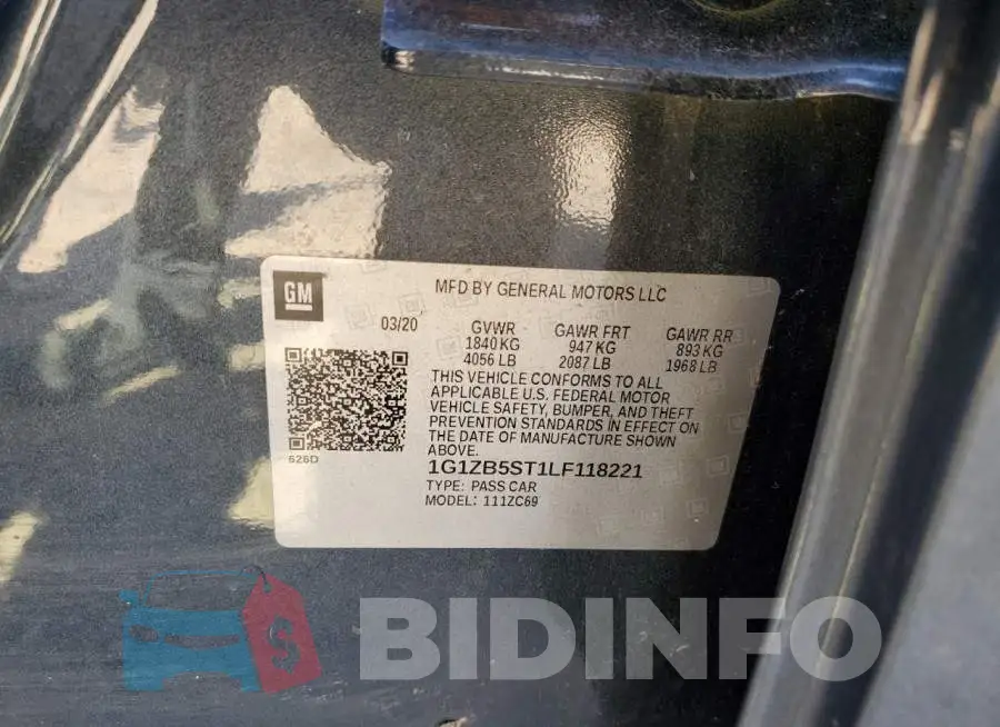 1G1ZB5ST1LF118221 Photo# 12