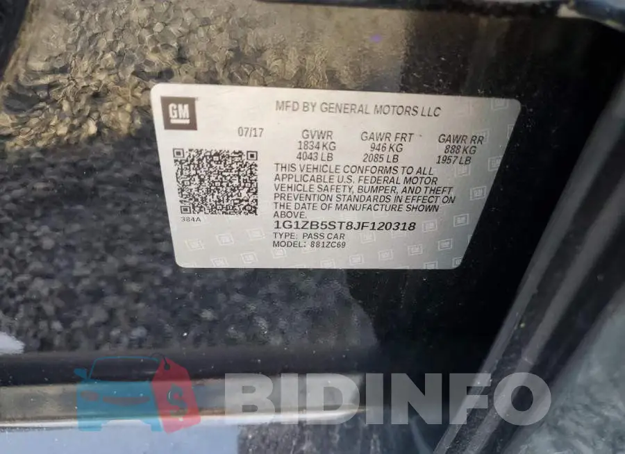 1G1ZB5ST8JF120318 Photo# 12