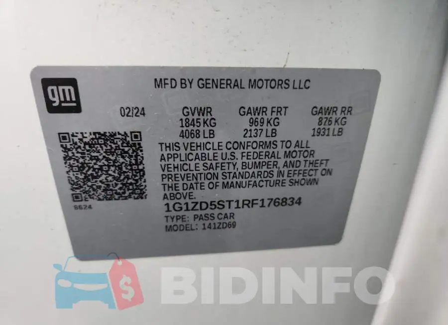 1G1ZD5ST1RF176834 Photo# 12