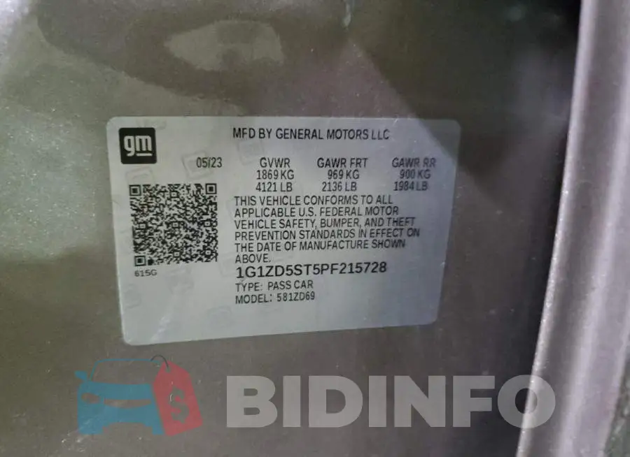 1G1ZD5ST5PF215728 Photo# 12
