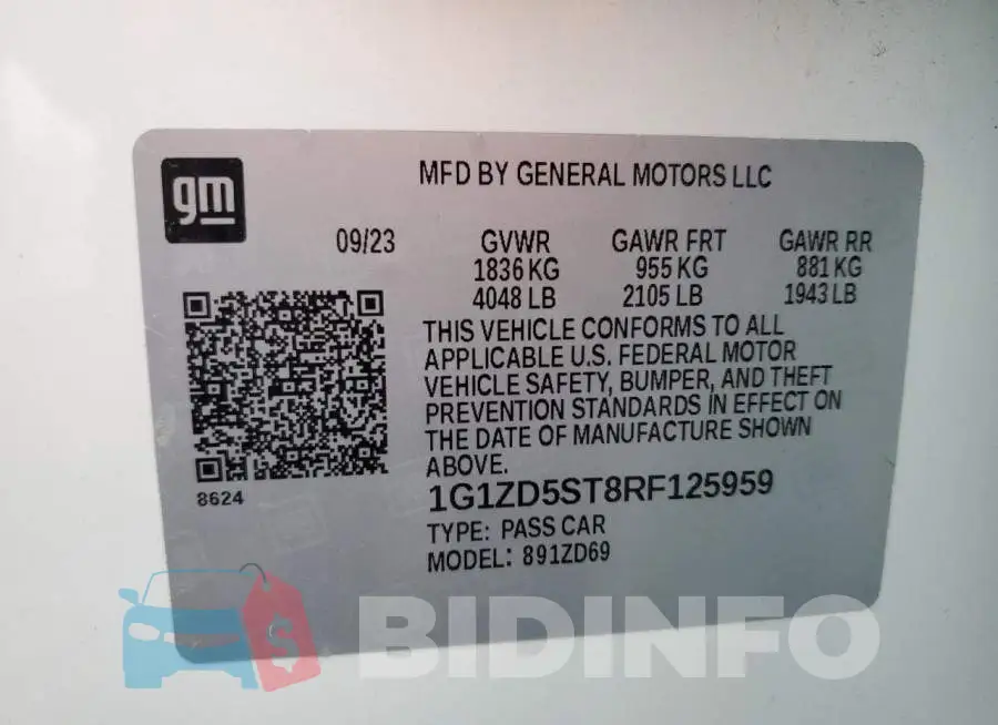 1G1ZD5ST8RF125959 Photo# 12