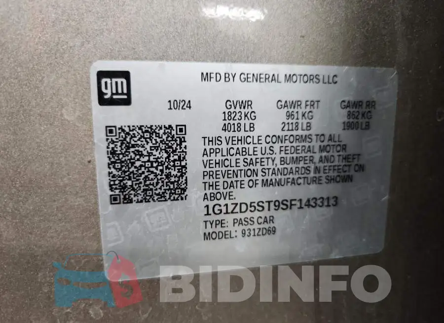 1G1ZD5ST9SF143313 Photo# 12