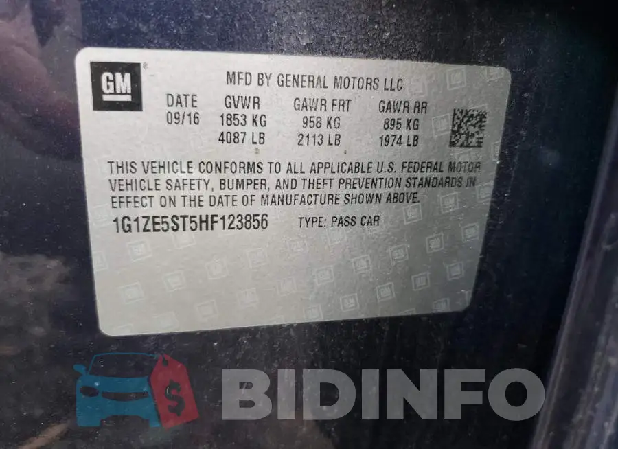 1G1ZE5ST5HF123856 Photo# 12