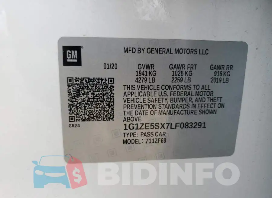 1G1ZE5SX7LF083291 Photo# 13
