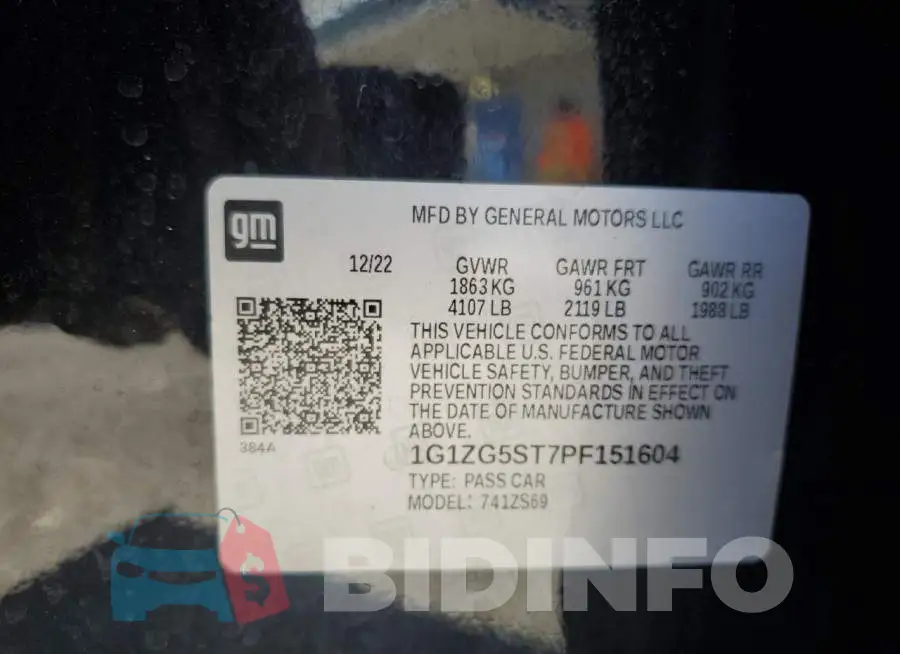 1G1ZG5ST7PF151604 Photo# 13