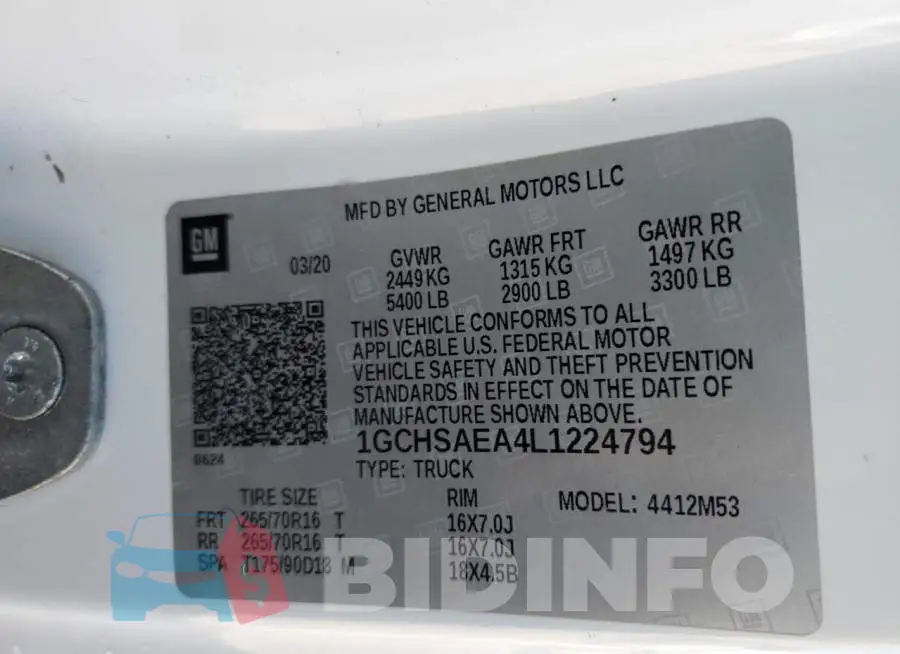 1GCHSAEA4L1224794 Photo# 12