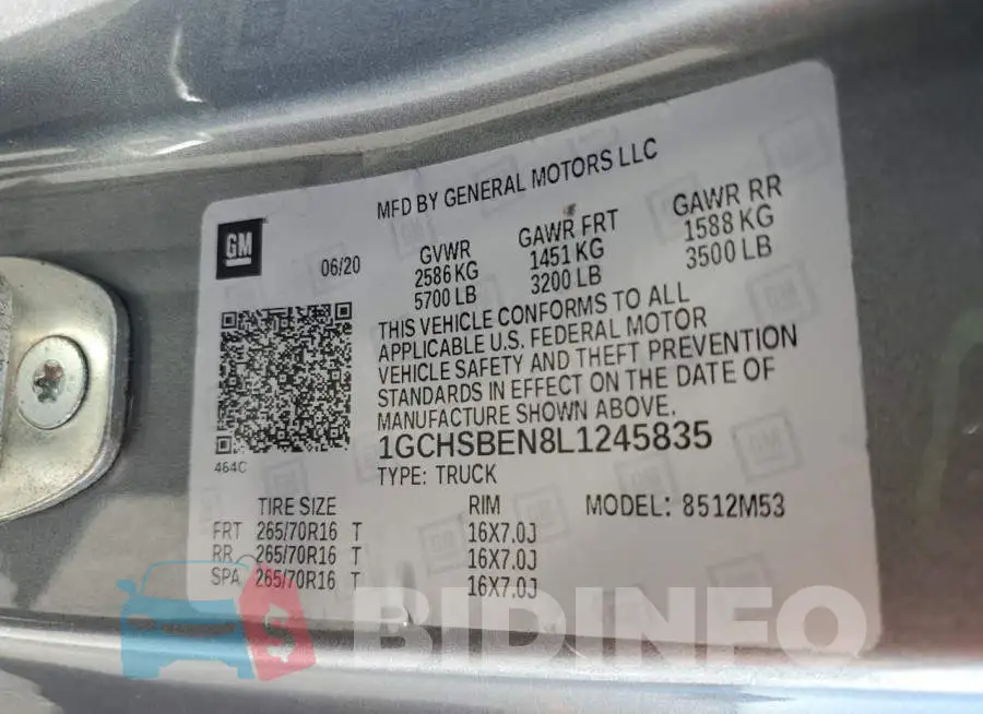 1GCHSBEN8L1245835 Photo# 13