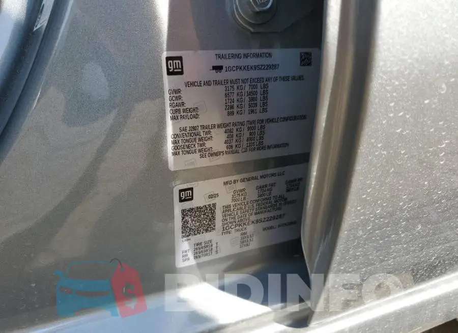 1GCPKKEK9SZ229287 Photo# 12