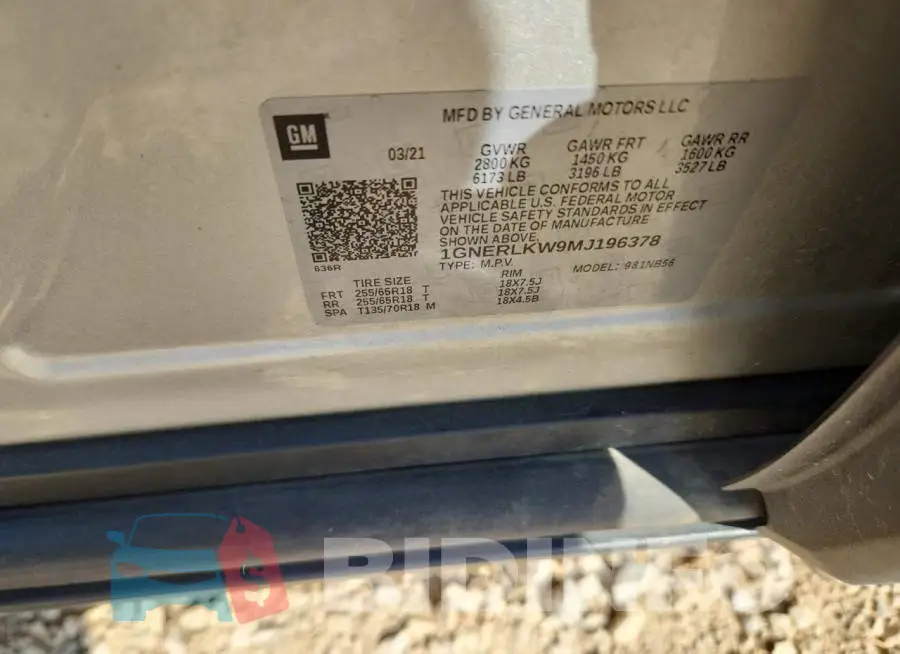 1GNERLKW9MJ196378 Photo# 14