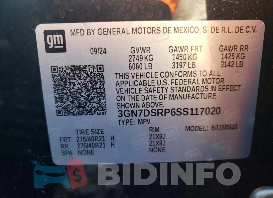 3GN7DSRP6SS117020 Photo# 13