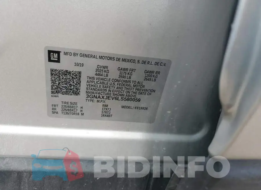 3GNAXJEV6LS580059 Photo# 13