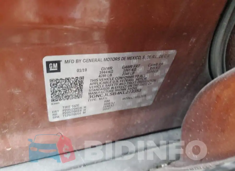 3GNCJLSB4KL273353 Photo# 13