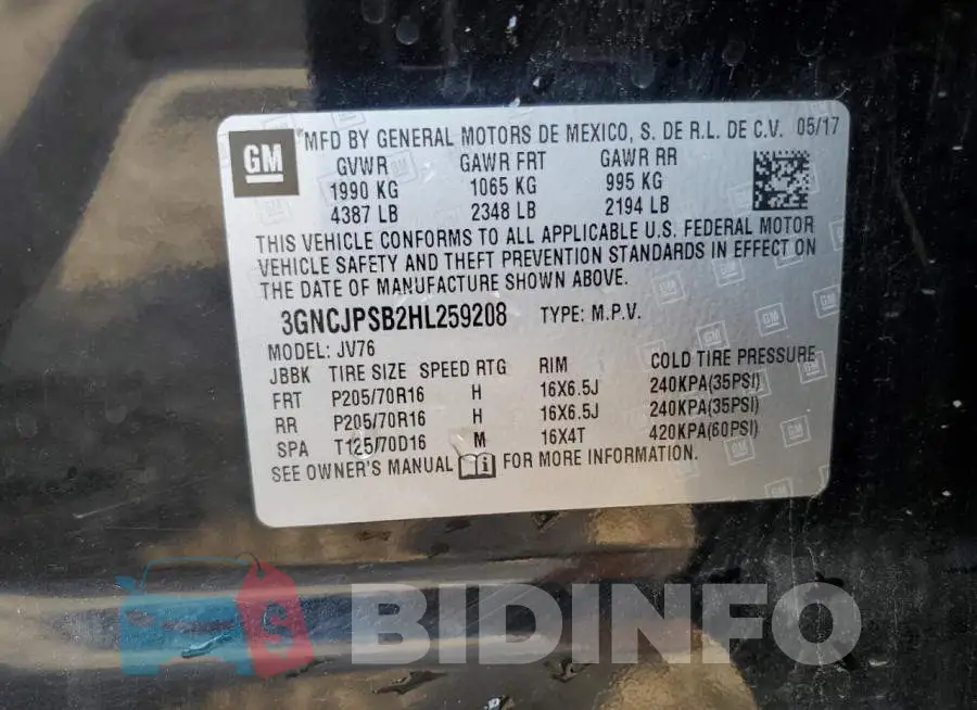 3GNCJPSB2HL259208 Photo# 13