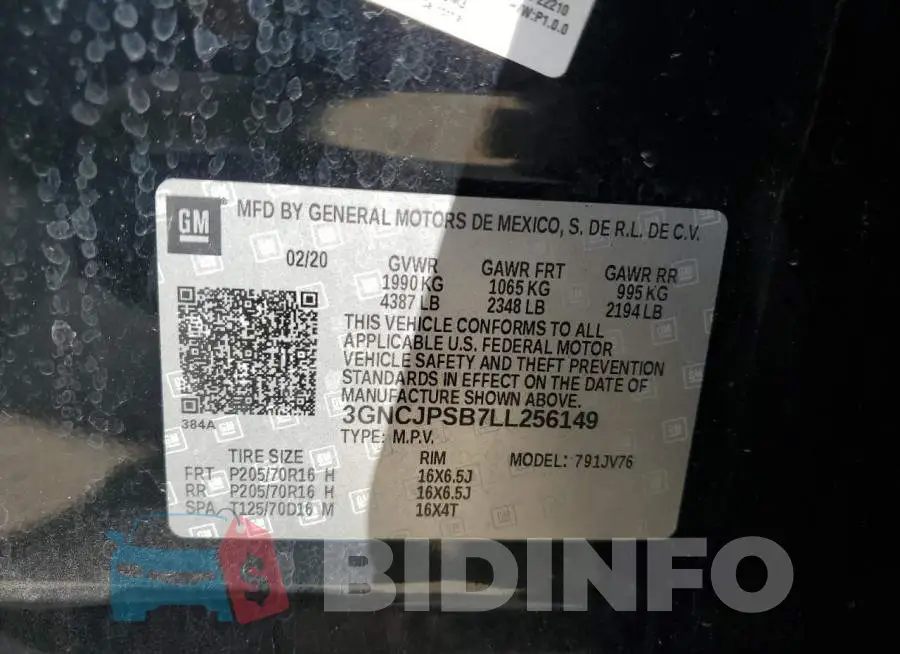 3GNCJPSB7LL256149 Photo# 13