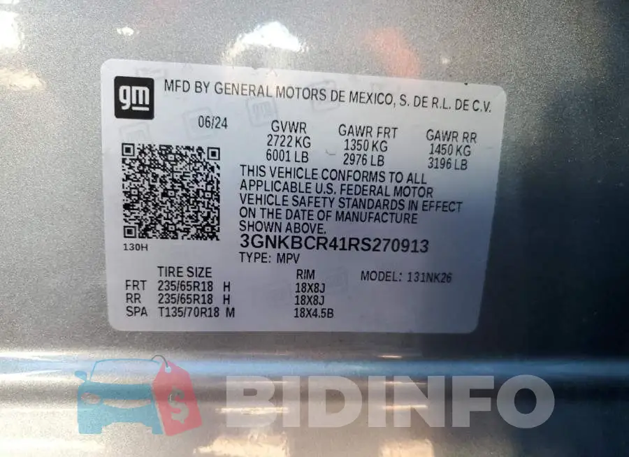 3GNKBCR41RS270913 Photo# 13