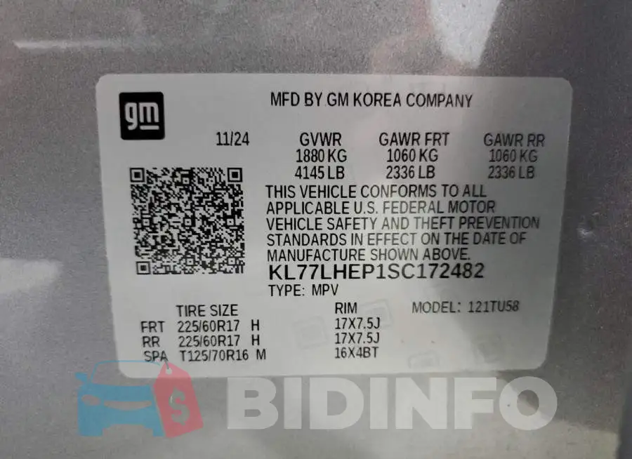 KL77LHEP1SC172482 Photo# 13