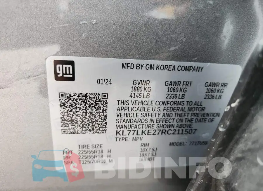 KL77LKE27RC211507 Photo# 13