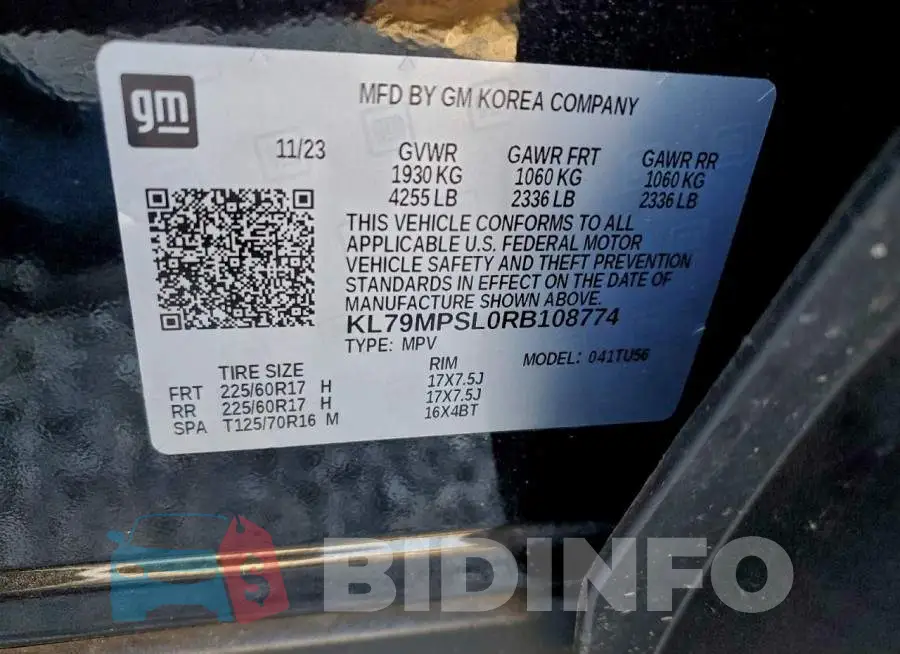 KL79MPSL0RB108774 Photo# 14