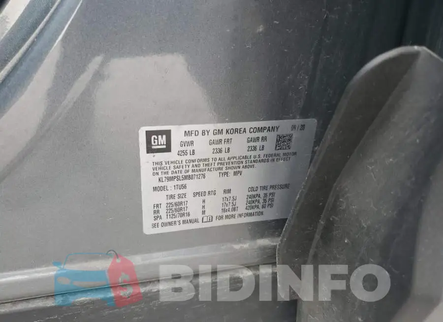 KL79MPSL5MB071276 Photo# 13