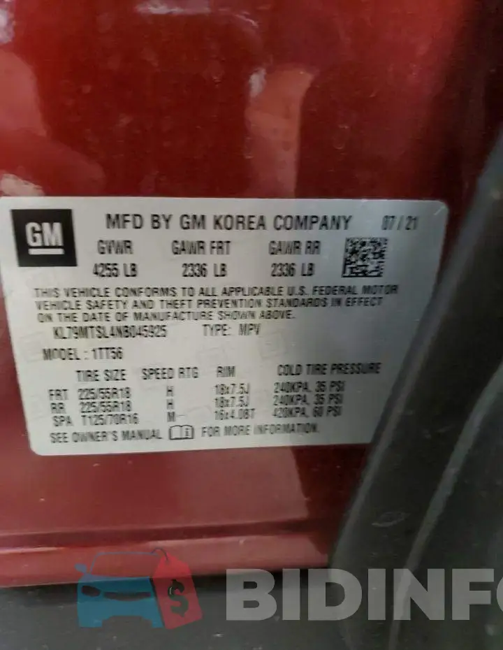 KL79MTSL4NB045925 Photo# 13